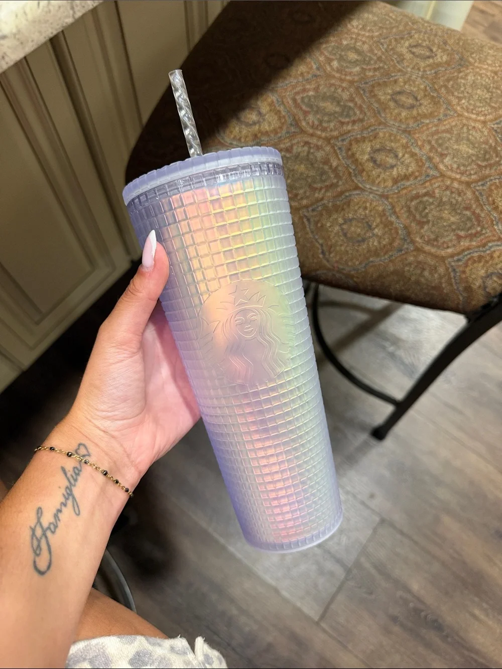 Starbucks Iridescent Studded Tumbler - Lavender Holographic